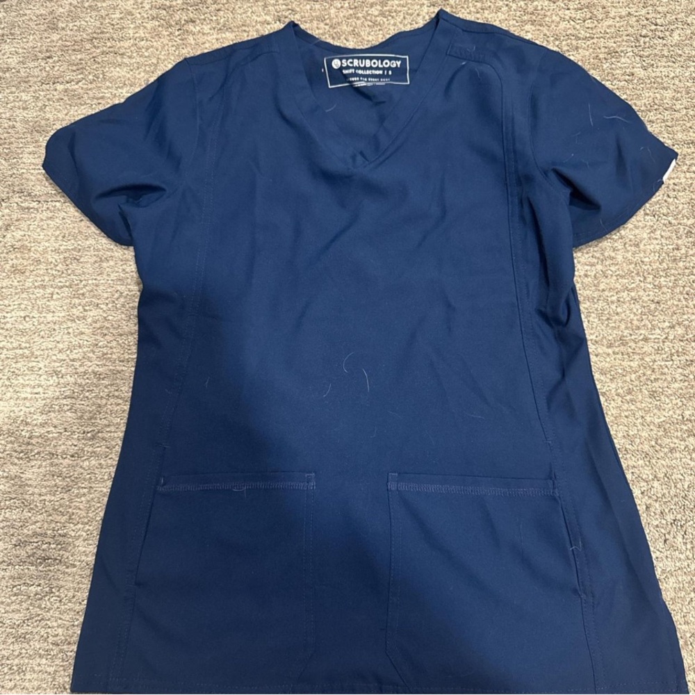 Scrubology Navy Blue Scrub Set
